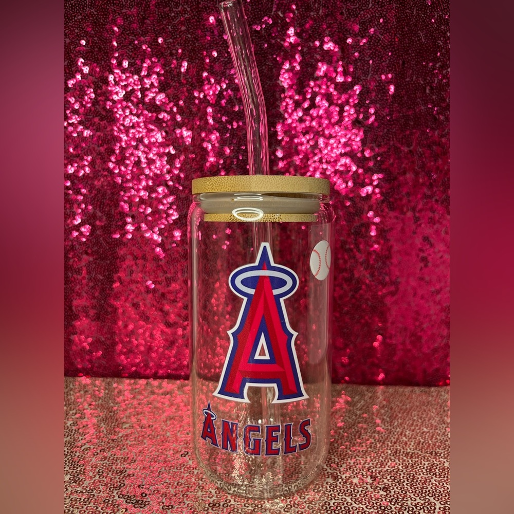 Angels baseball Glass cup✨